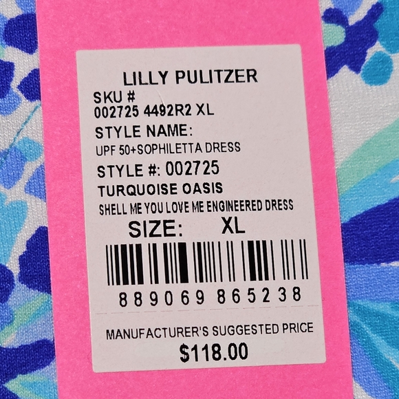 NWT Lilly Pulitzer UPF 50+ Sophiletta Dress Size XL - Picture 6 of 8